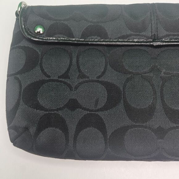 Coach Ashley Large Wristlet Clutch Wallet Signature C Clutch CC Slots Canvas - Picture 8 of 11